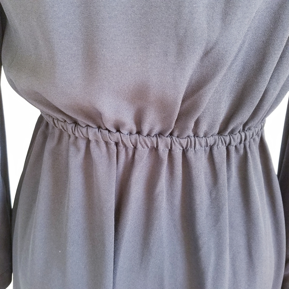 Michael Kors Black Midi Wrap Dress‎ Small - Picture 8 of 10